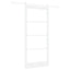 Skydedør Hvid 93 x 202 cm Massivt fyrretræ og glas