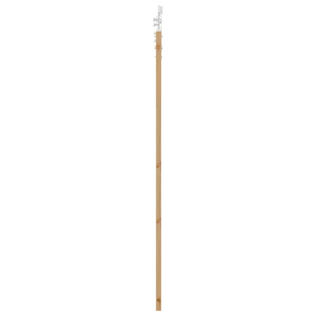Skydedør Naturfarvet 61 x 198,5 cm Massivt fyrretræ og glas