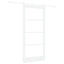 Skydedør Hvid 93 x 202 cm Massivt fyrretræ og glas