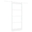 Skydedør Hvid 93 x 211 cm Massivt fyrretræ og glas