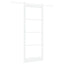 Skydedør Hvid 93 x 232 cm Massivt fyrretræ og glas