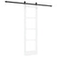 Skydedør ORKDAL Hvid 61 x 198,5 cm Massivt fyrretræ og glas