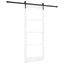 Skydedør ORKDAL Hvid 83 x 202 cm Massivt fyrretræ og glas