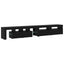 TV-skab med LED 3 pcs Sort eg 260 x 37 x 40 cm Konstrueret træ