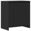 Sideboard med skuffe 3 pcs Sort 70 x 41 x 75 cm Konstrueret træ