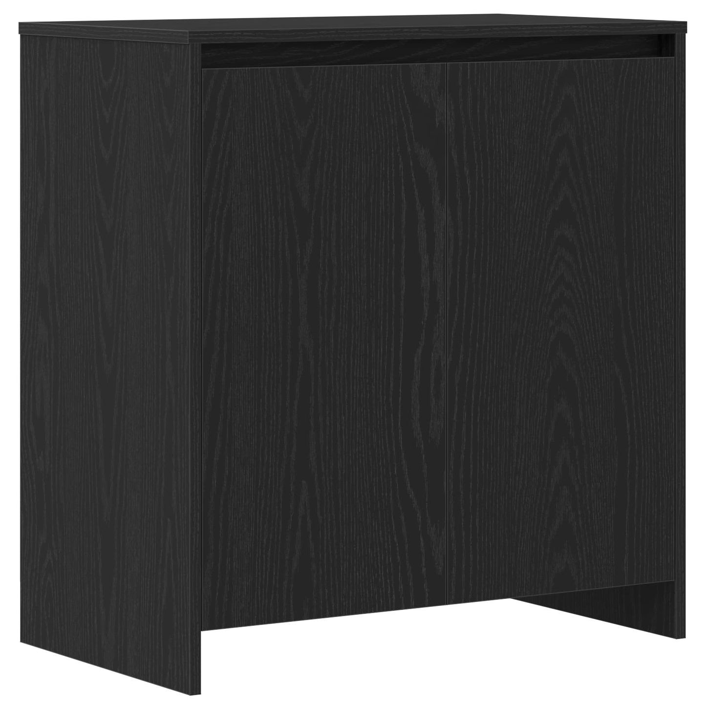 Sideboard med skuffe 3 pcs Sort 70 x 41 x 75 cm Konstrueret træ