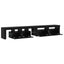 TV-skab med LED 2 pcs Sort eg 260 x 37 x 40 cm Konstrueret træ