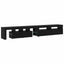 TV-skab med LED 2 pcs Sort eg 260 x 37 x 40 cm Konstrueret træ