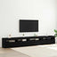 TV-møbelsæt 3 pcs Sort eg 270 x 35 x 40 cm Konstrueret træ
