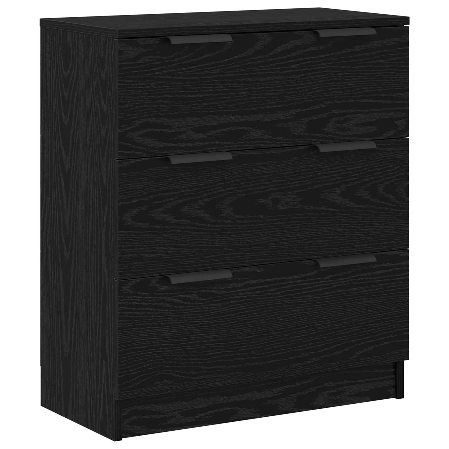 Sideboard 3 pcs Sort eg 181 x 30 x 70 cm Konstrueret træ