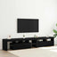 TV-skab 2 pcs Sort eg 230 x 36,5 x 40 cm Konstrueret træ