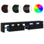 TV-skab 2 pcs Sort eg 230 x 36,5 x 40 cm Konstrueret træ