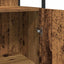 Badeværelsesmøbel sæt med dør 3 pcs Brun 33 x 33 x 120,5 cm