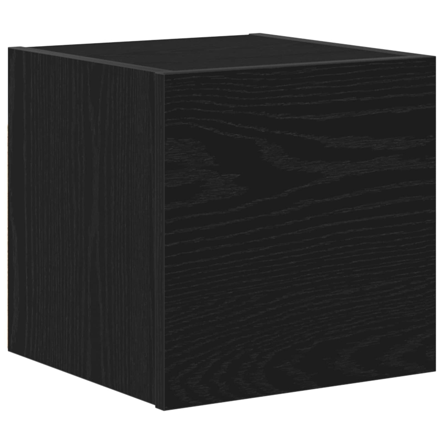 TV-møbelsæt 7 pcs Sort eg 100 x 30 x 30 cm Konstrueret træ