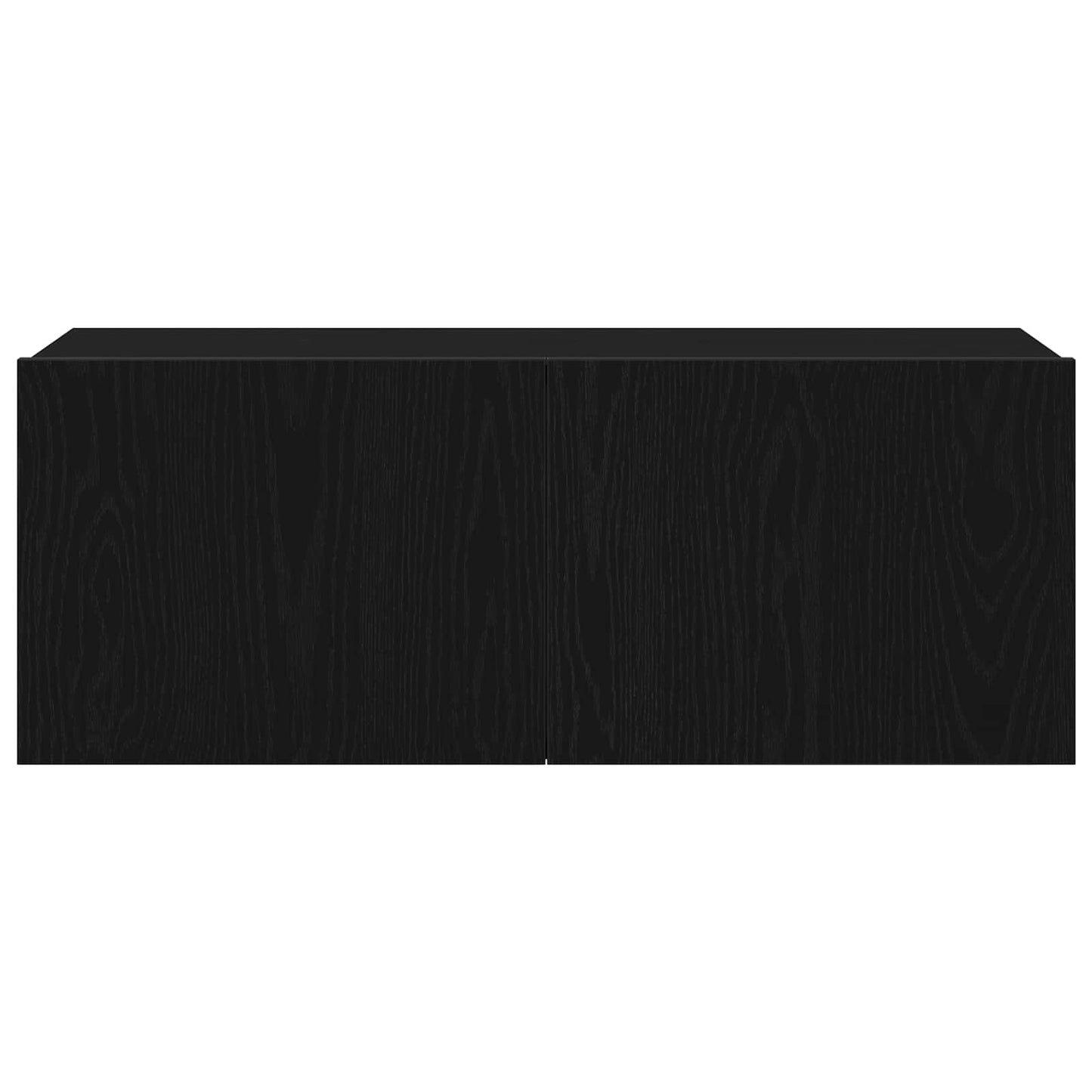 TV-møbelsæt 7 pcs Sort eg 100 x 30 x 30 cm Konstrueret træ
