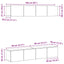 TV-møbelsæt 4 pcs Sort eg 80 x 30 x 30 cm Konstrueret træ