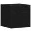 TV-møbelsæt 4 pcs Sort eg 130,5 x 30 x 140 cm Konstrueret træ