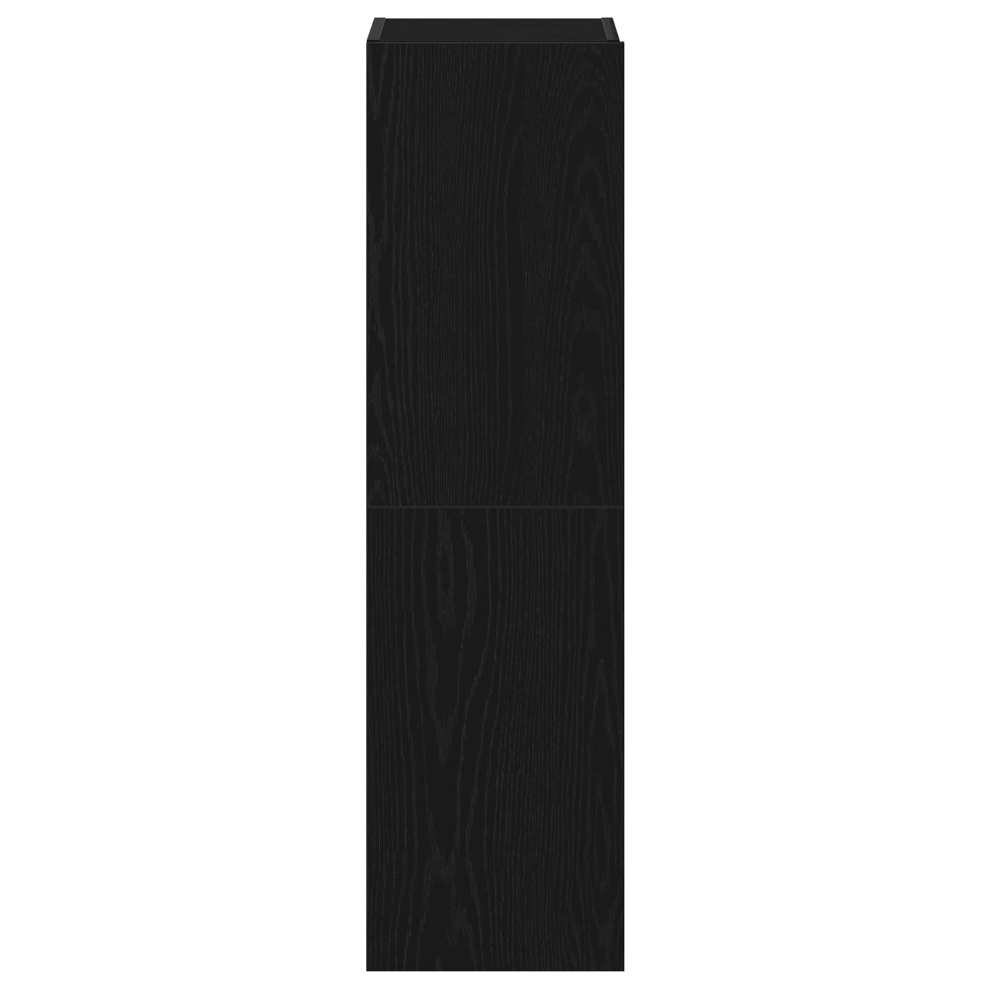 TV-møbelsæt 4 pcs Sort eg 130,5 x 30 x 140 cm Konstrueret træ