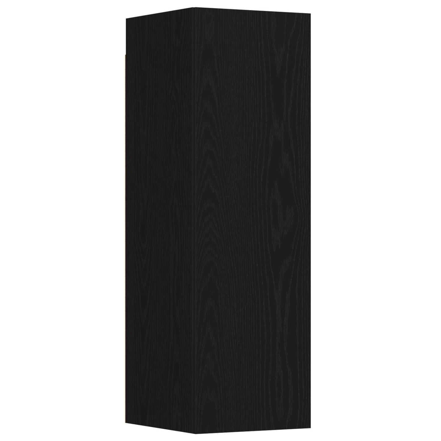 TV-møbelsæt 3 pcs Sort eg 130,5 x 30 x 140 cm Konstrueret træ