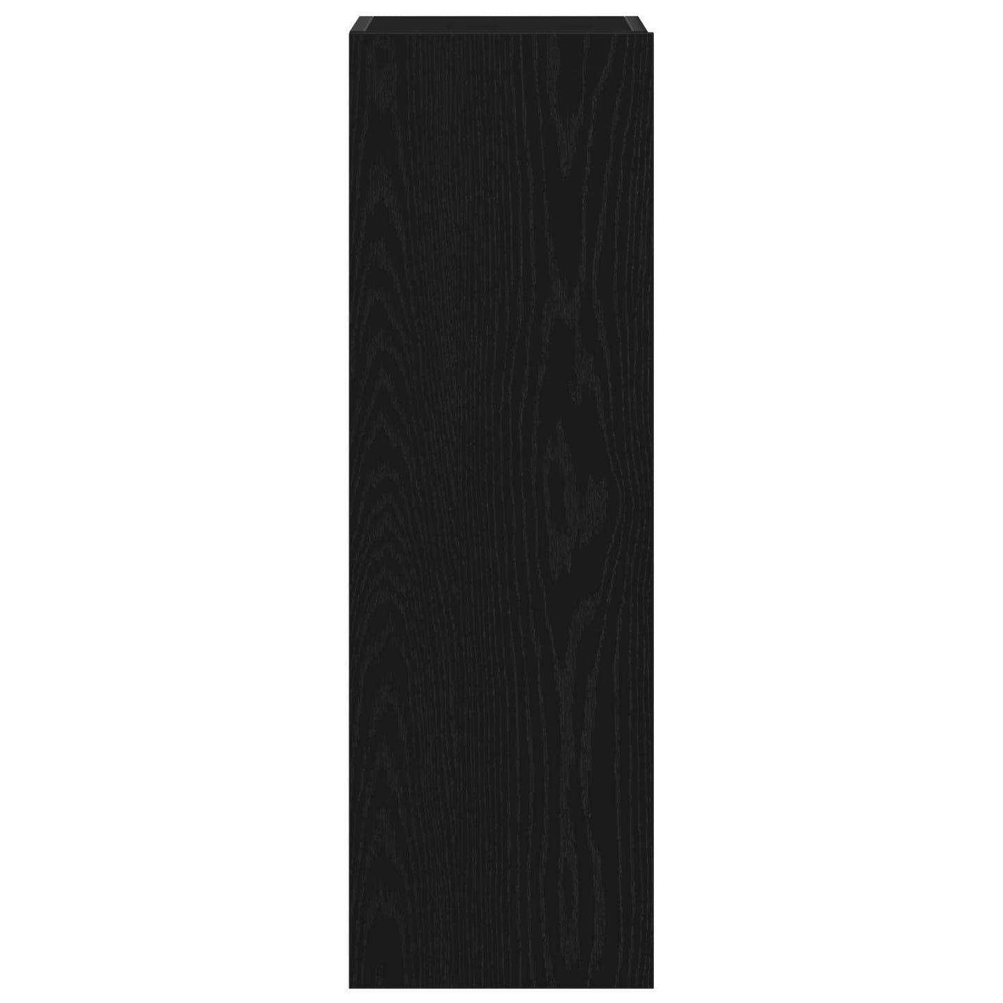 TV-møbelsæt 3 pcs Sort eg 130,5 x 30 x 140 cm Konstrueret træ