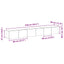 TV-møbelsæt 3 pcs Sort eg 80 x 30 x 30 cm Konstrueret træ