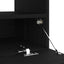 TV-møbelsæt 2 pcs Sort 200 x 35 x 40 cm Konstrueret træ