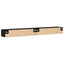 Væghængt skab 2 stk. Sort eg 102 x 30 x 20 cm Konstrueret træ
