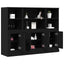 Highboard Sort eg 132 x 35,5 x 103,5 cm Konstrueret træ