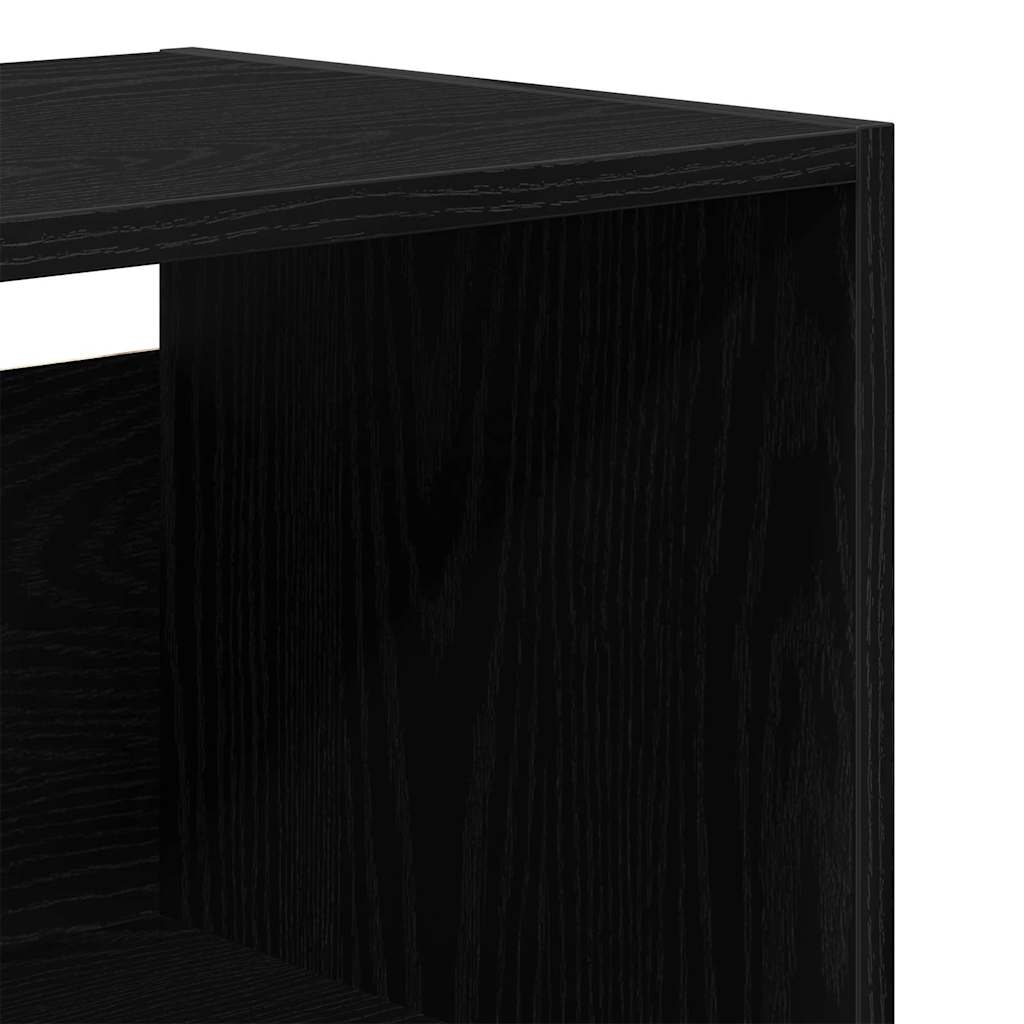 Highboard 2 pcs Sort eg Konstrueret træ