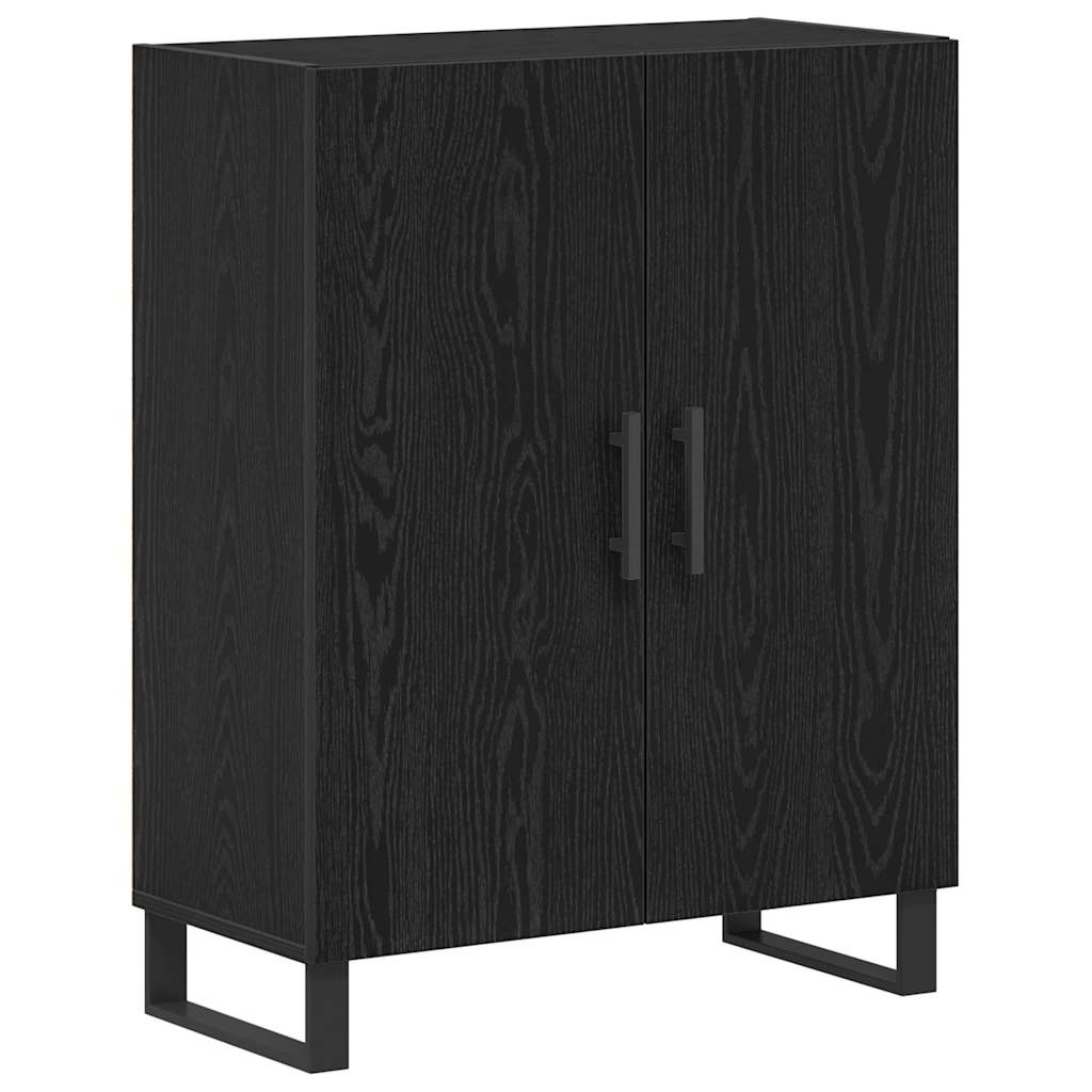 Highboard 2 pcs Sort eg Konstrueret træ