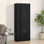 Vægmonteret skab Vægmonteret 2 pcs Sort eg 69,5 x 34 x 90 cm