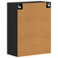 Vægmonteret skab 2 stk. Sort eg 69,5 x 34 x 90 cm