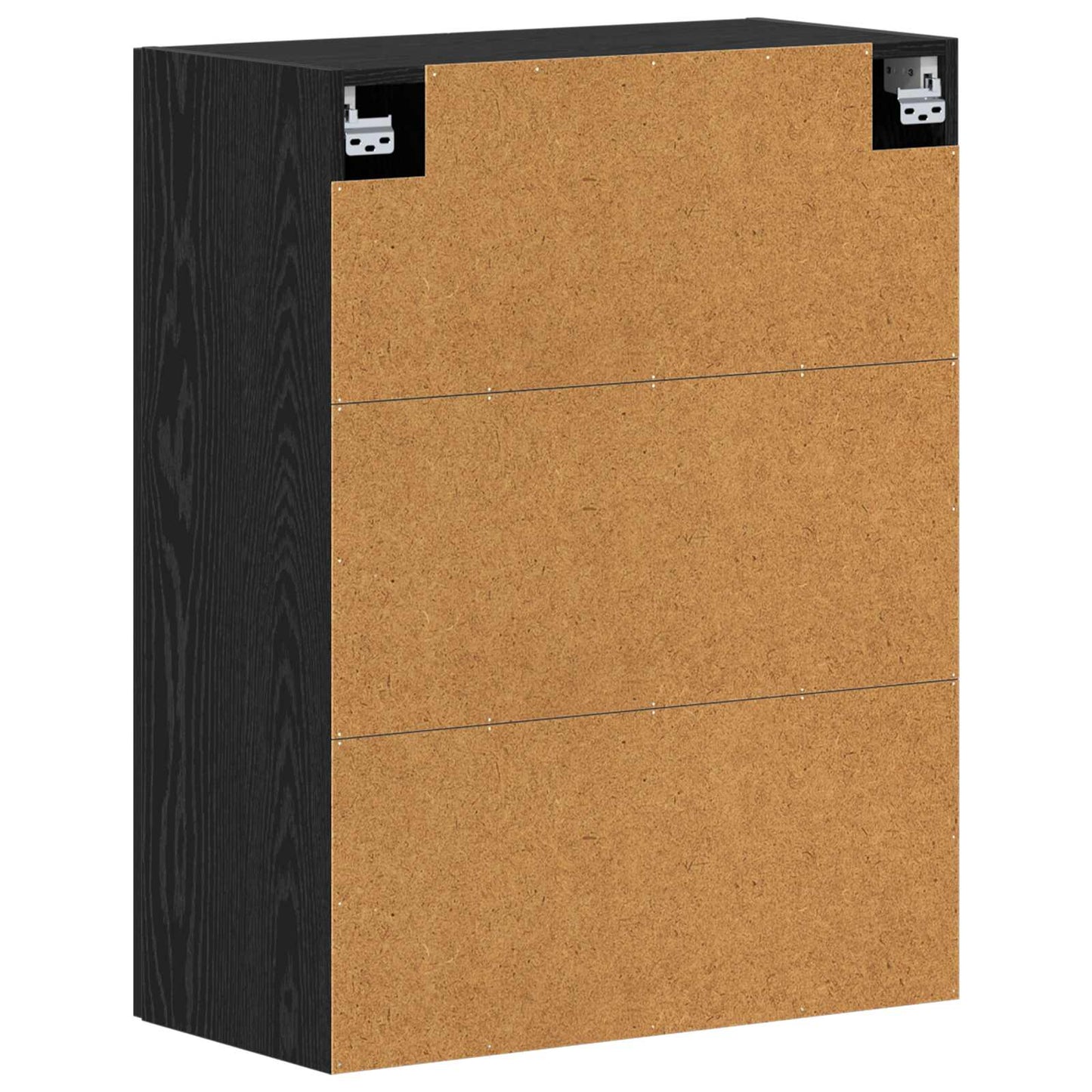 Vægmonteret skab 2 stk. Sort eg 69,5 x 34 x 90 cm
