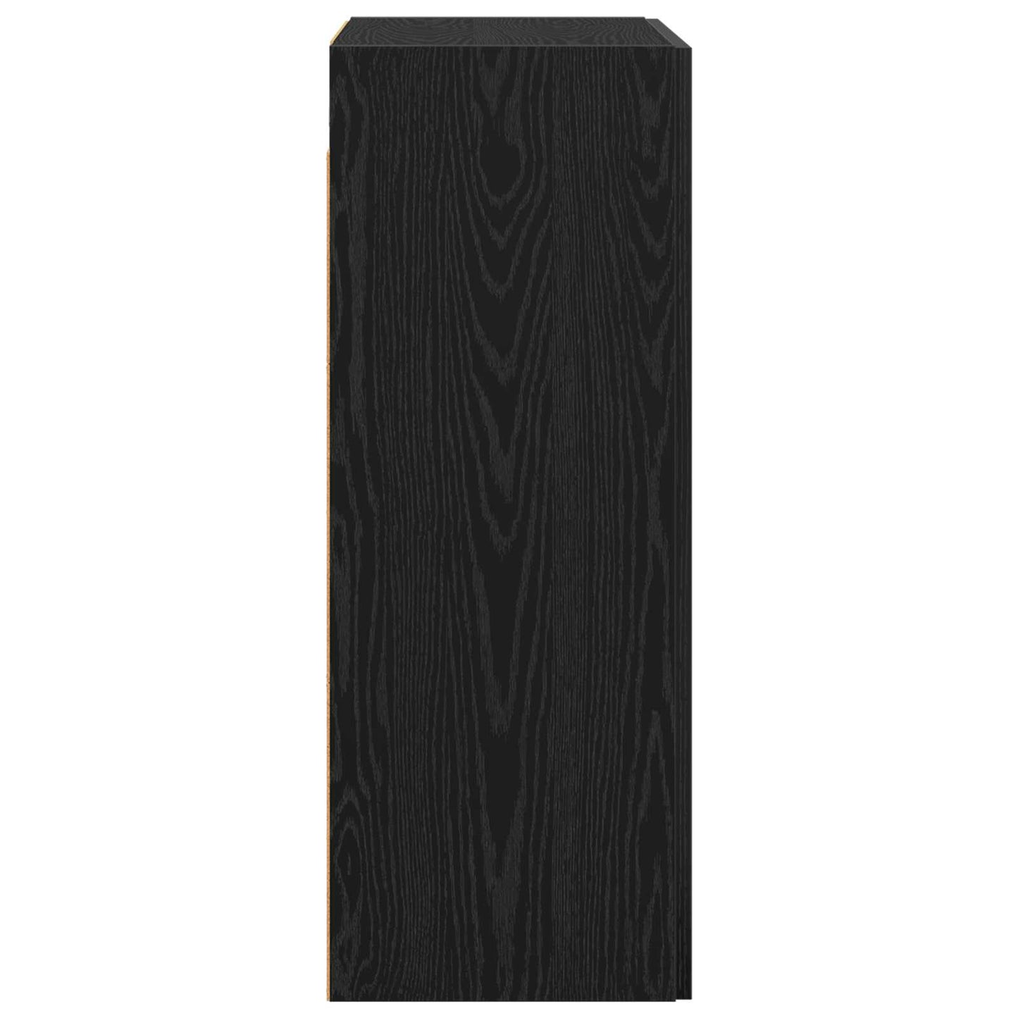 Vægmonteret skab 2 stk. Sort eg 69,5 x 34 x 90 cm