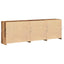 LED Sideboard Gammelt træ 202 x 37 x 67 cm Konstrueret træ