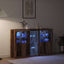 LED Sideboard Gammelt træ 162 x 37 x 100 cm Konstrueret træ