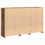 LED Sideboard Gammelt træ 162 x 37 x 100 cm Konstrueret træ