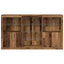 LED Sideboard Gammelt træ 181,5 x 37 x 100 cm Konstrueret træ