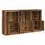 LED Sideboard Gammelt træ 181,5 x 37 x 100 cm Konstrueret træ