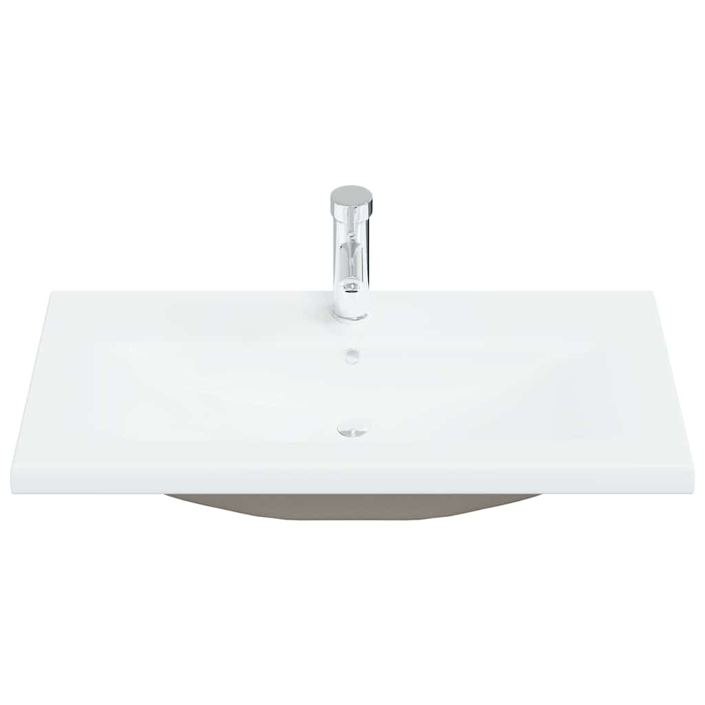 Badeværelsesskab Sort eg 80 x 38,5 x 46 cm Konstrueret træ