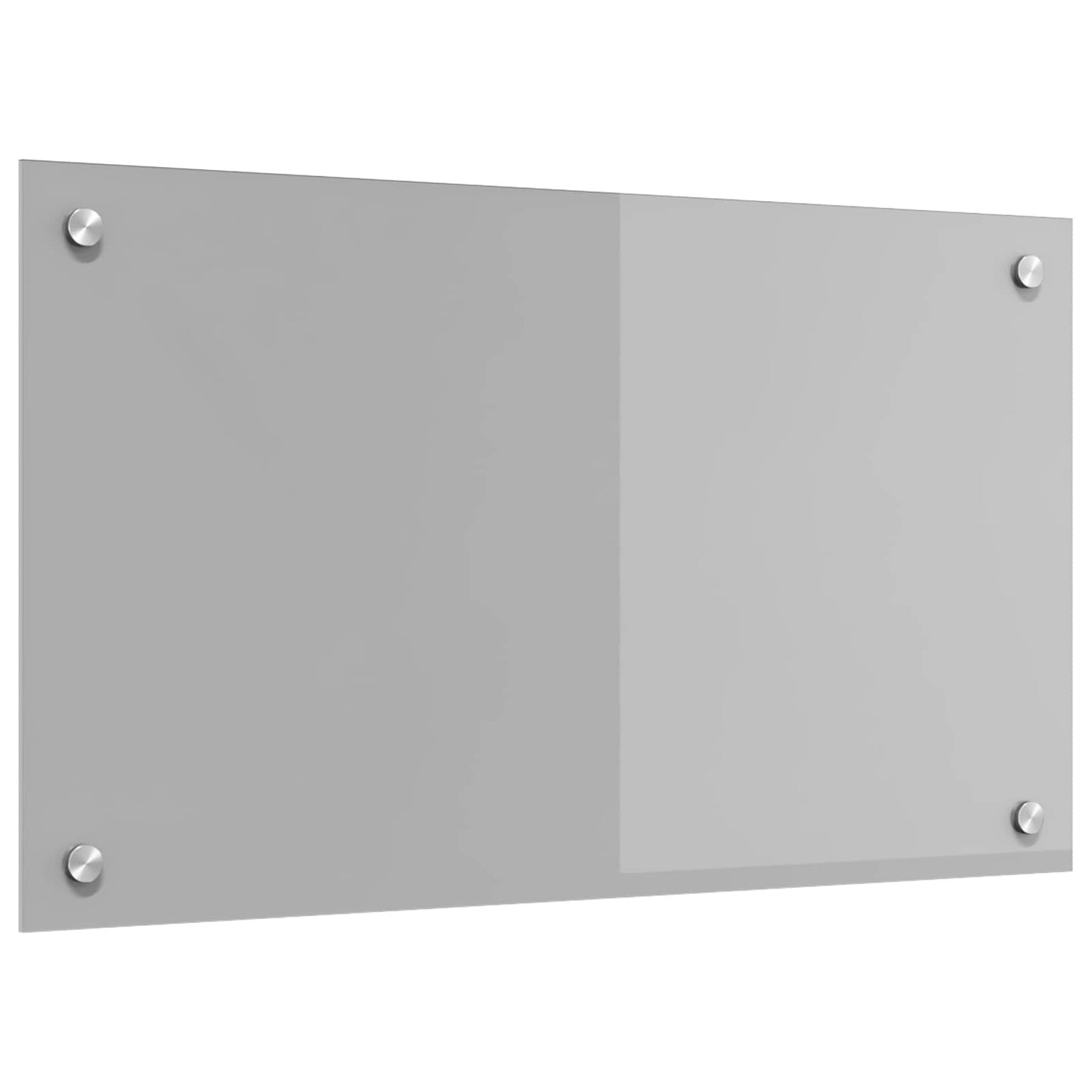 Køkkenbacksplash Lysegrå 70 x 40 cm hærdet glas