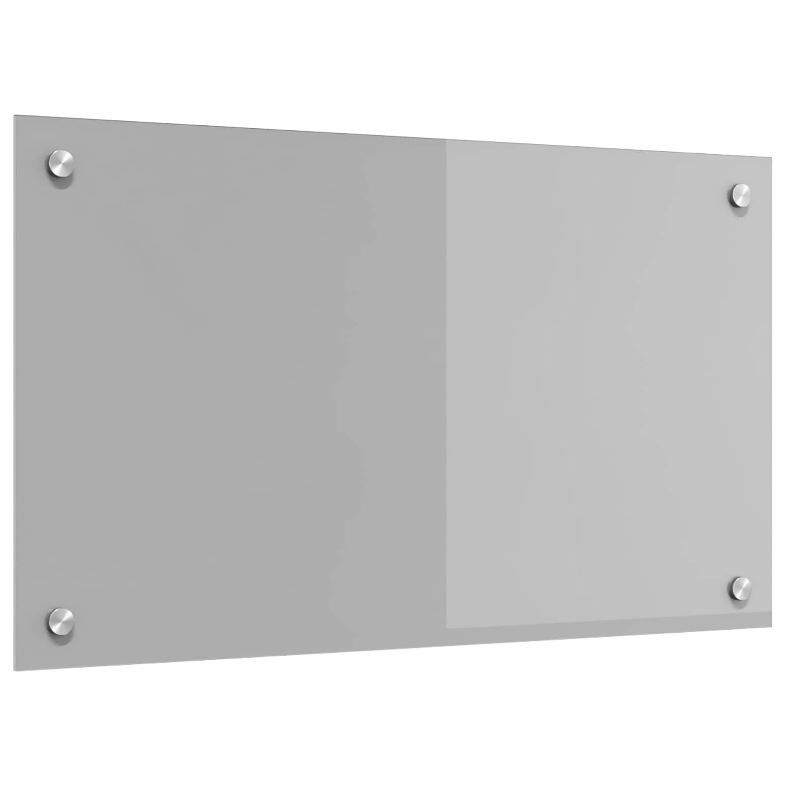 Køkkenbacksplash Lysegrå 70 x 40 cm hærdet glas billede