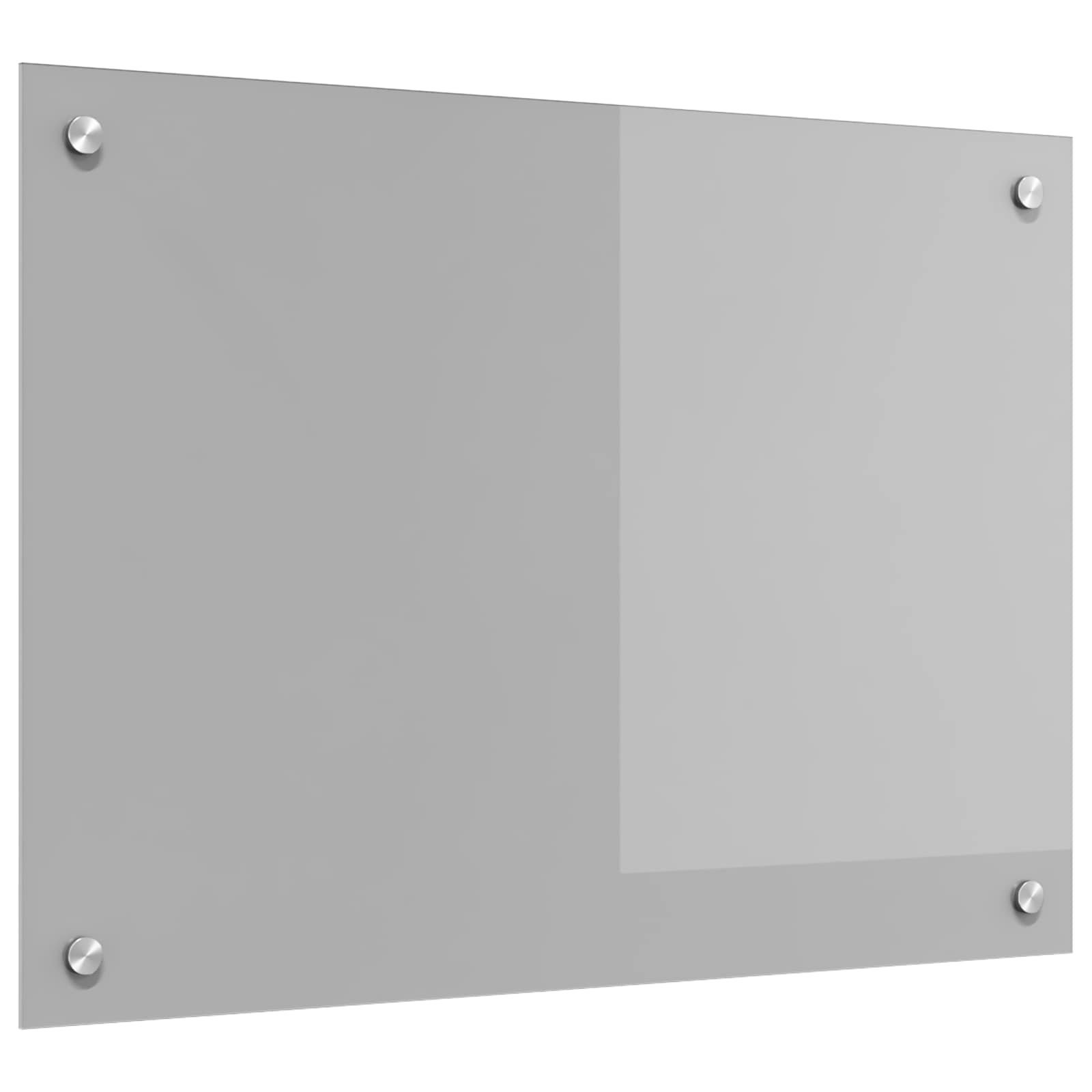 Køkkenbacksplash Lysegrå 70 x 50 cm hærdet glas billede