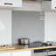 Køkkenbacksplash Lysegrå 70 x 60 cm hærdet glas