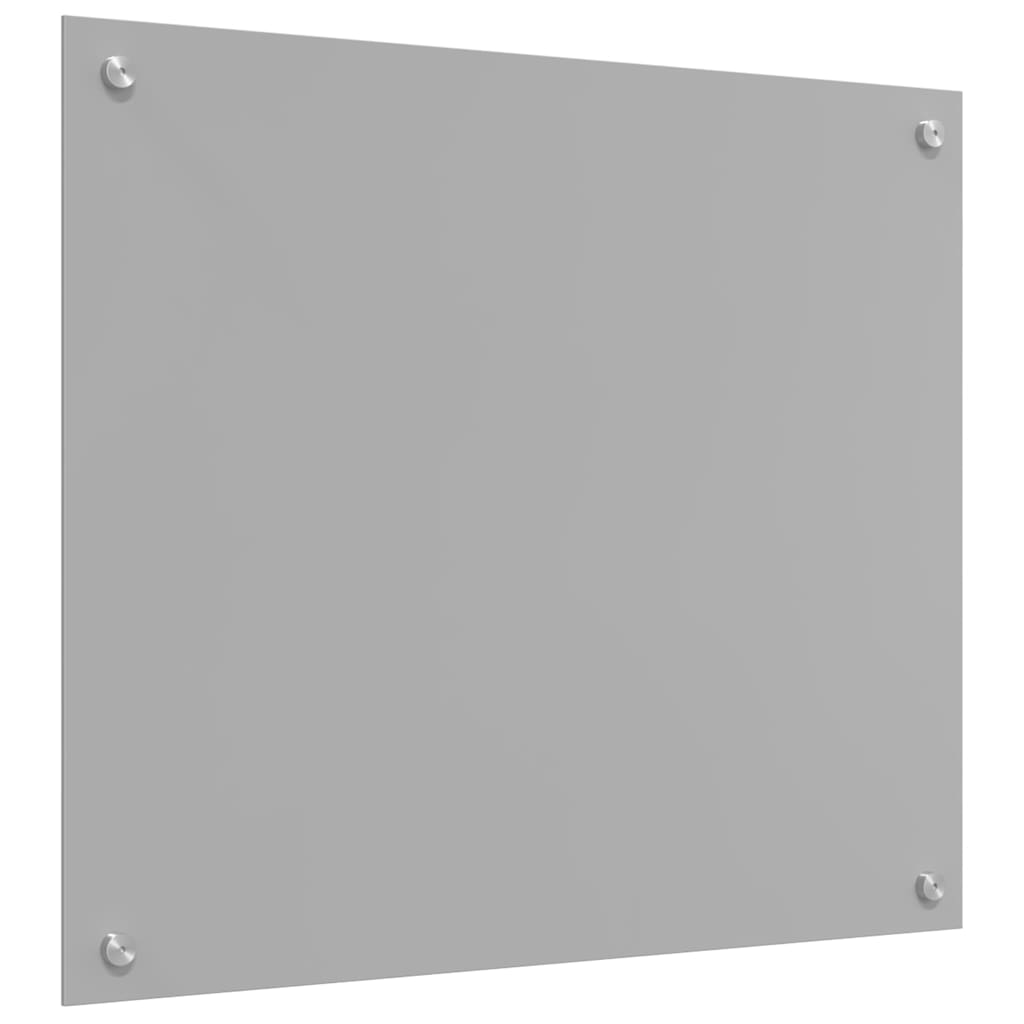 Køkkenbacksplash Lysegrå 70 x 60 cm hærdet glas