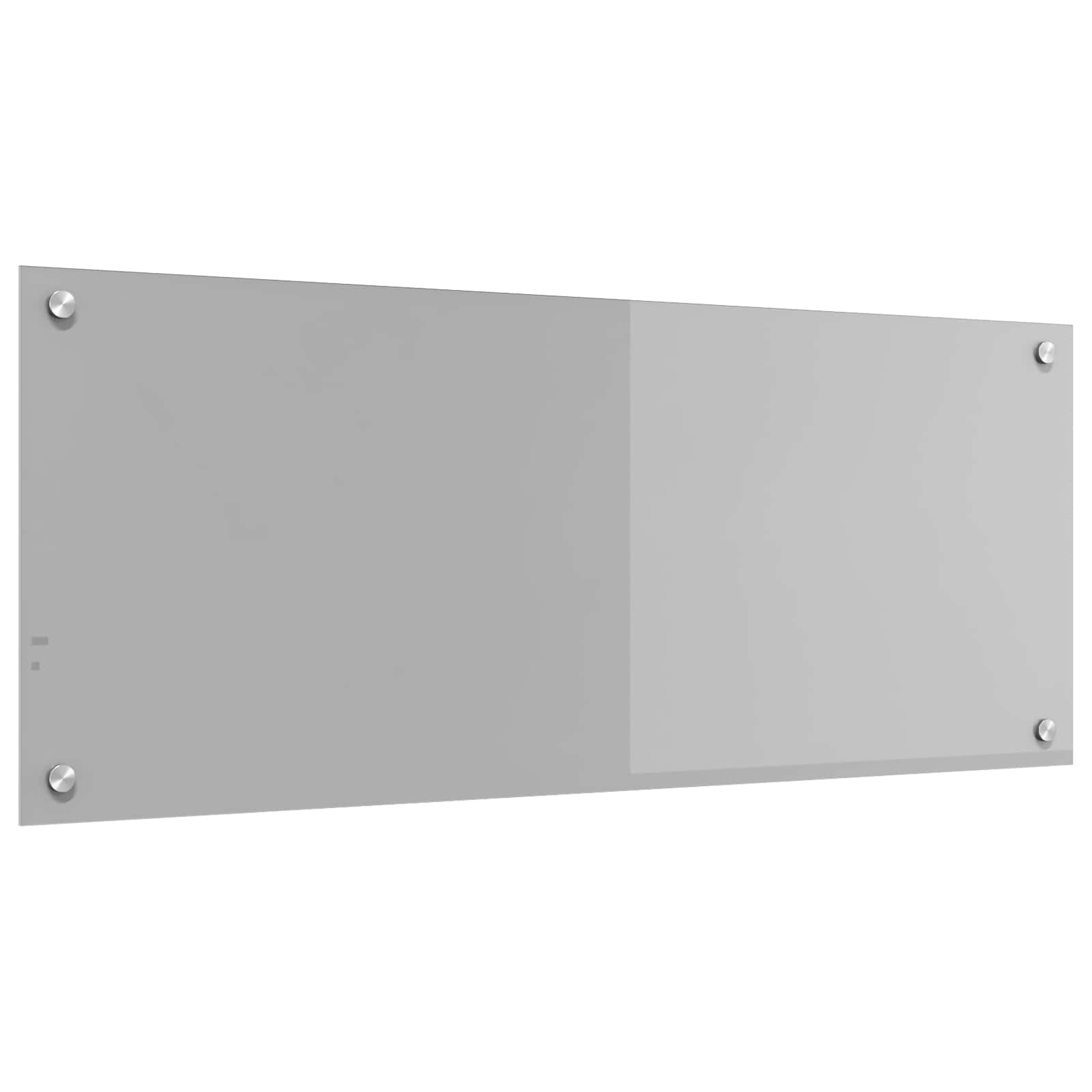 Køkkenbacksplash Lysegrå 100 x 40 cm hærdet glas billede
