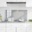 Køkkenbacksplash Lysegrå 100 x 50 cm hærdet glas