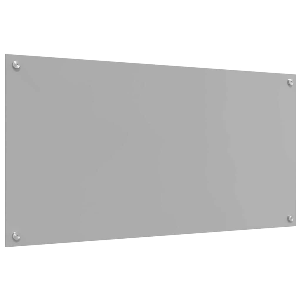 Køkkenbacksplash Lysegrå 100 x 50 cm hærdet glas
