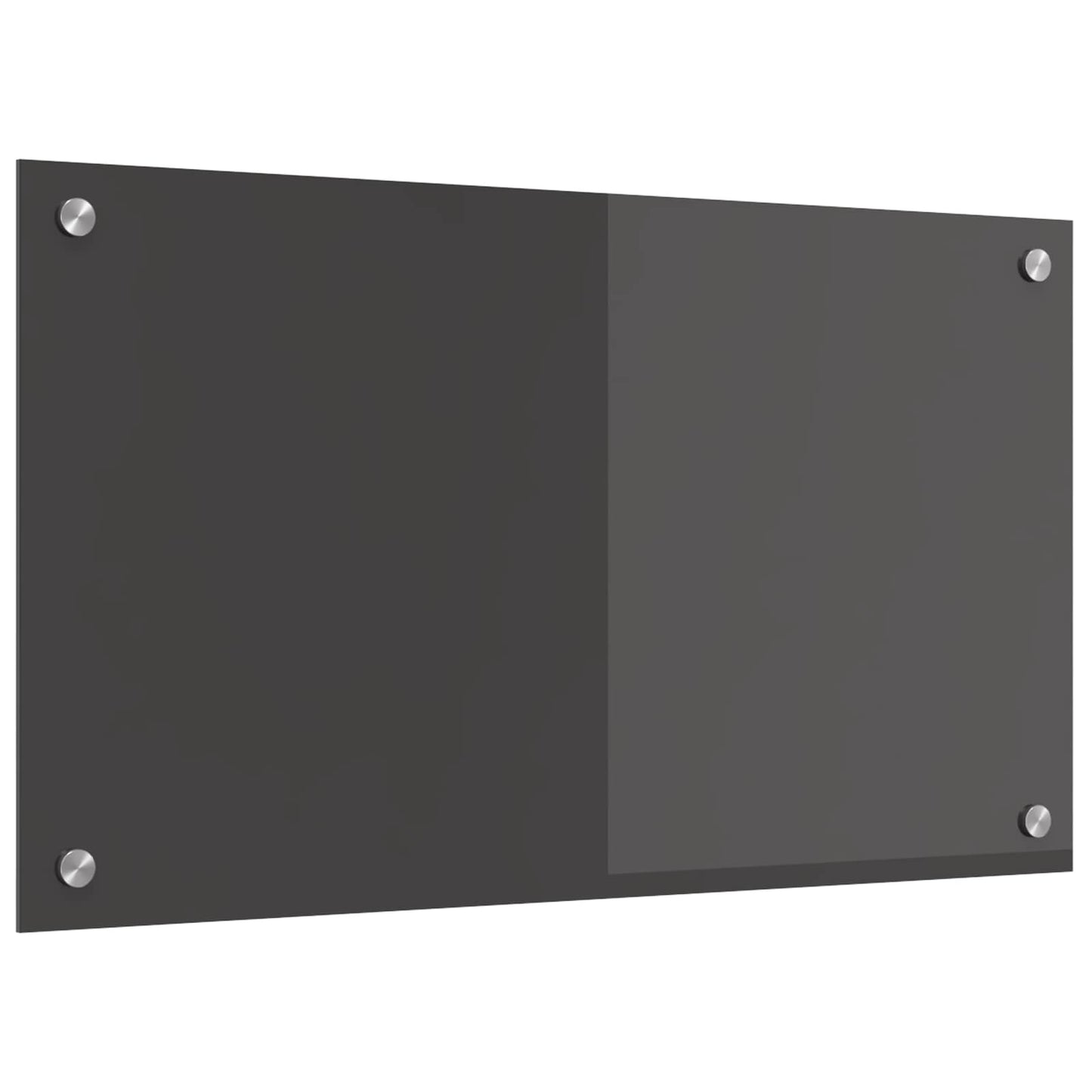 Køkkenbacksplash Mørkegrå 70 x 40 cm hærdet glas