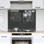 Køkkenbacksplash Mørkegrå 80 x 60 cm hærdet glas
